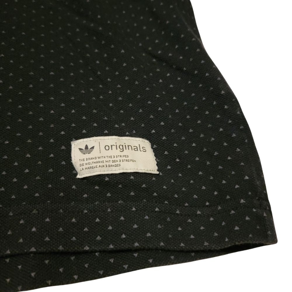 Adidas Originals Women's Vintage Black Leopard Print Pocket Polo L - Picture 3 of 5